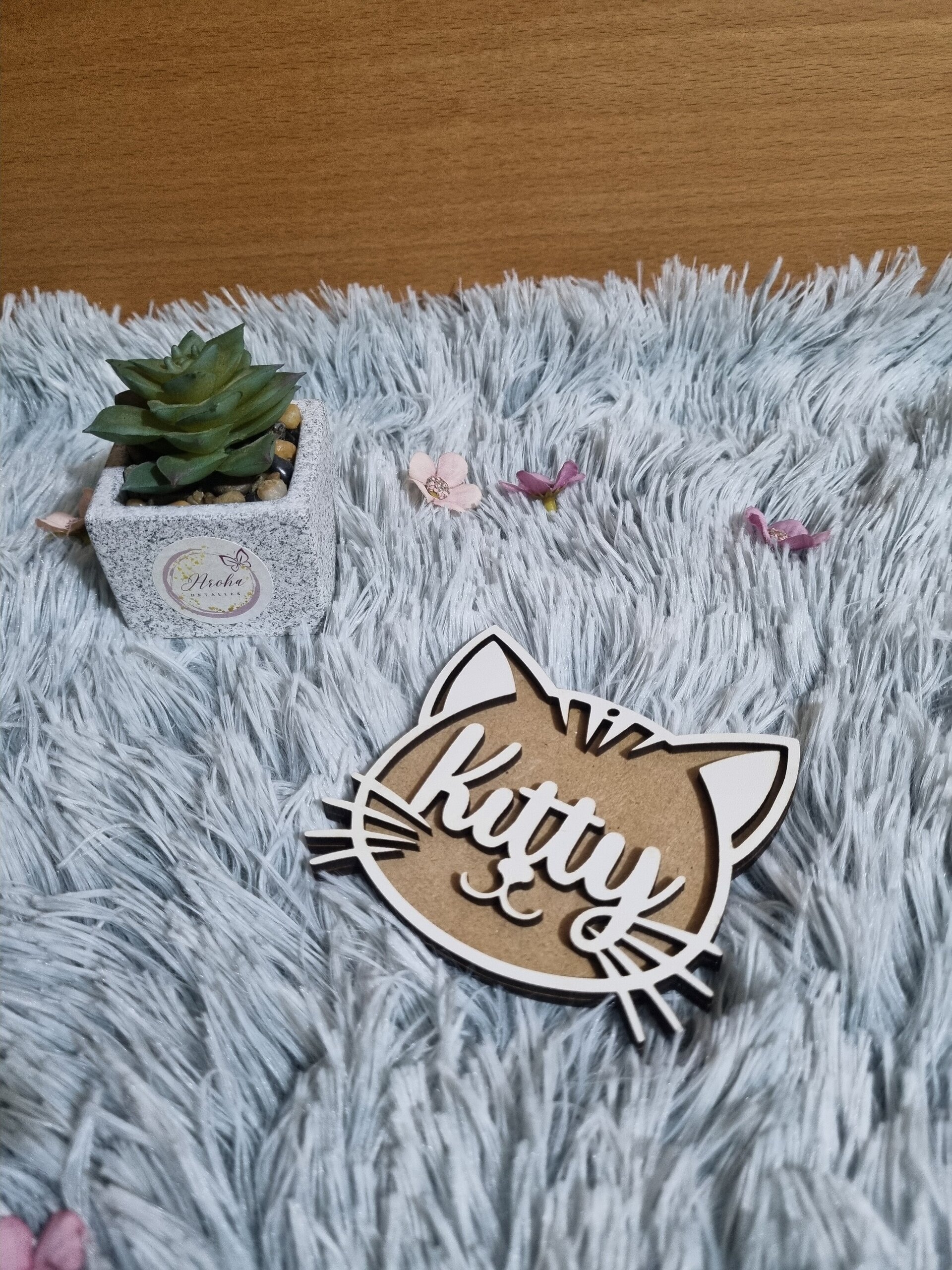 Esferas Personalizadas de Madera para Mascotas - 6