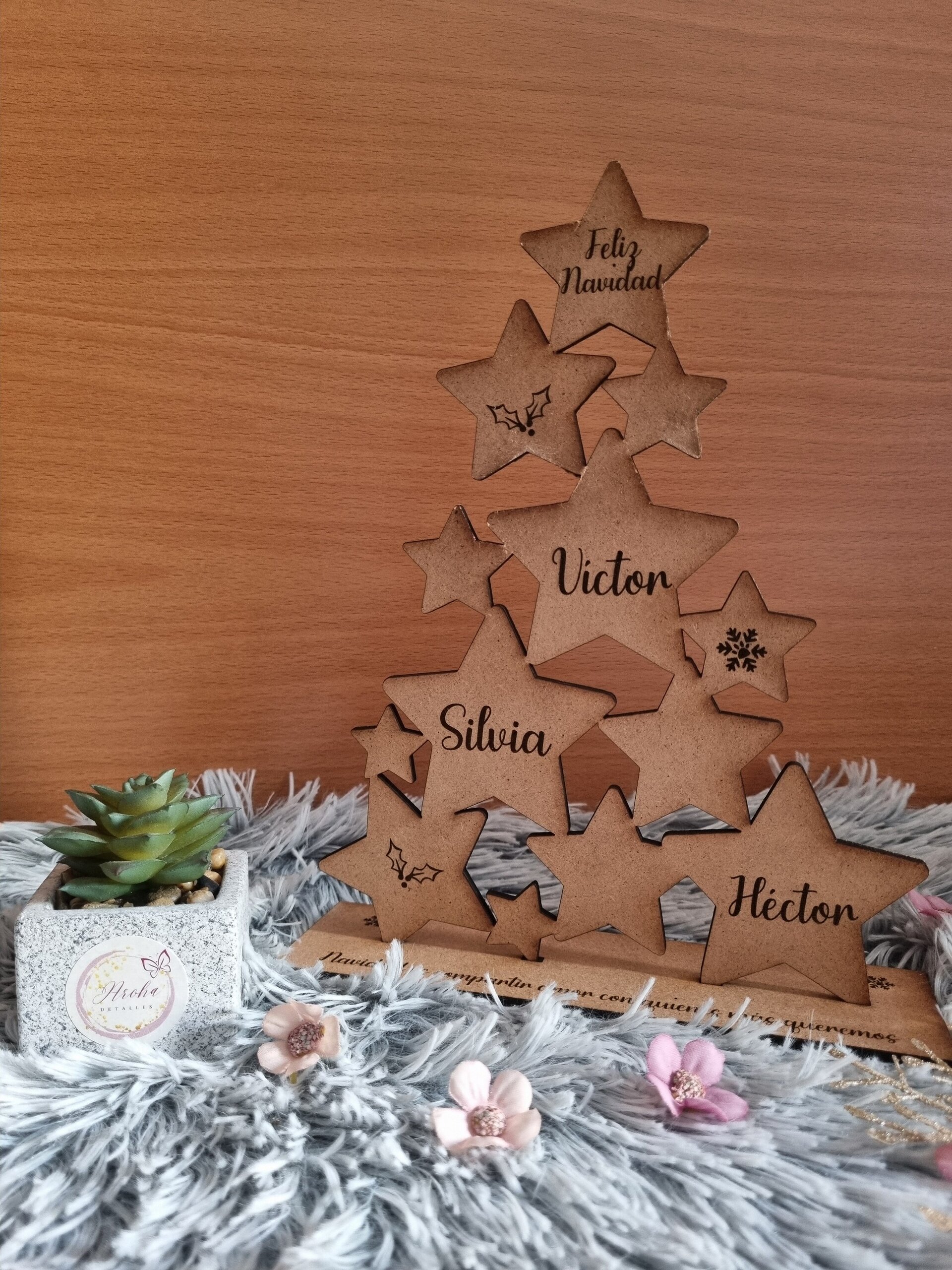 Árbol de Navidad con Estrellas - 4