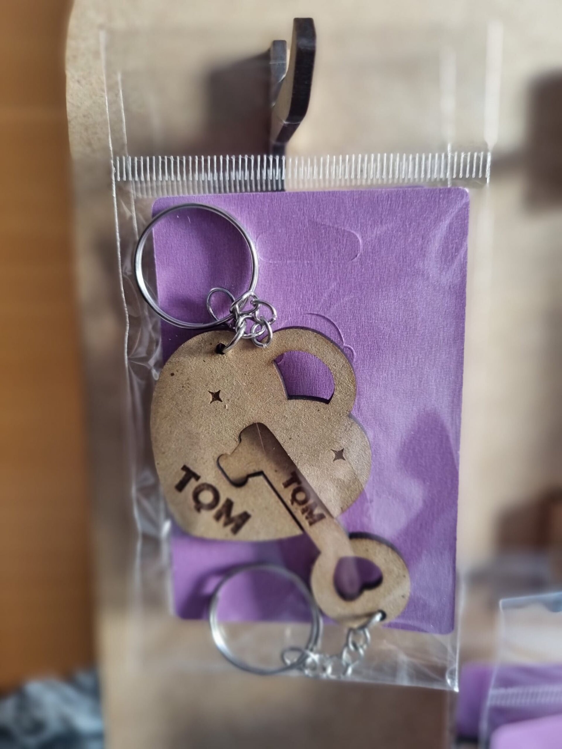 Llaveros para Parejas en Madera - 6