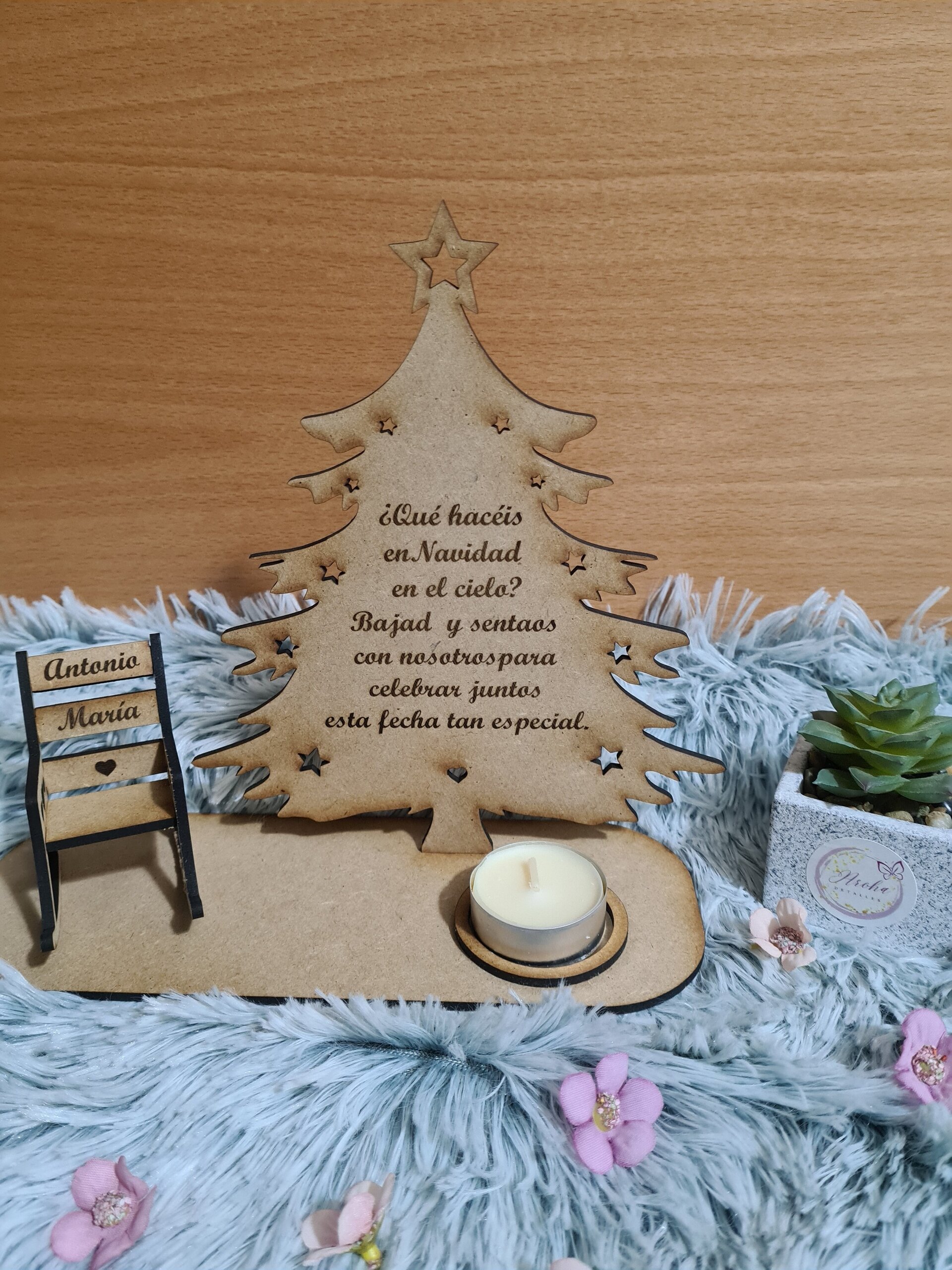 Árbol Memorial Personalizado con Silla - 6