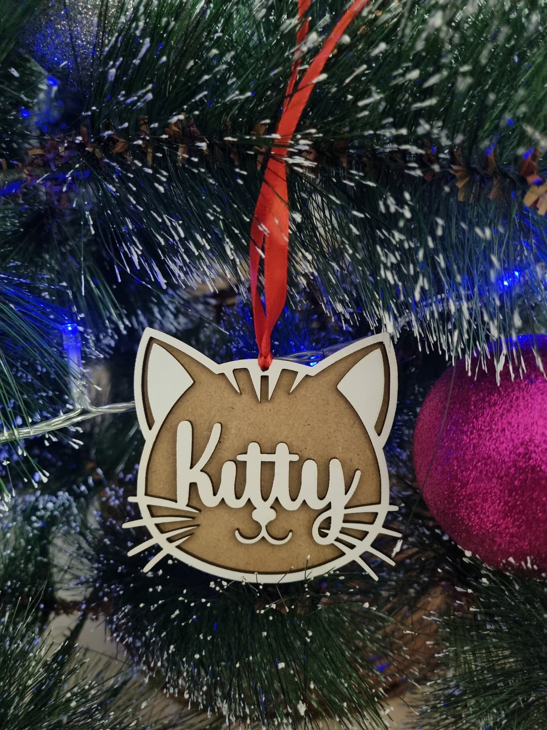 Esferas Personalizadas de Madera para Mascotas - 12