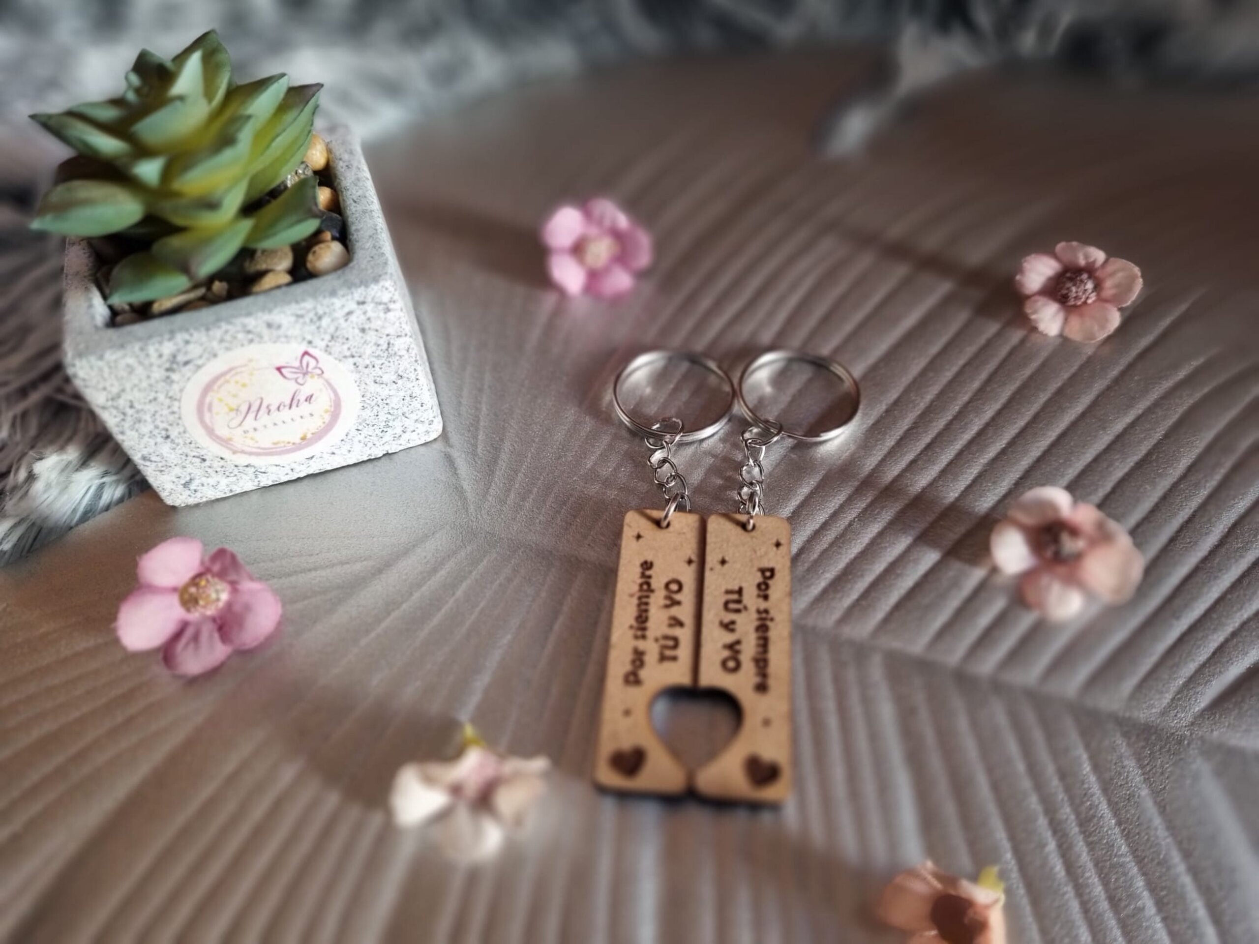 Llaveros para Parejas en Madera - 4