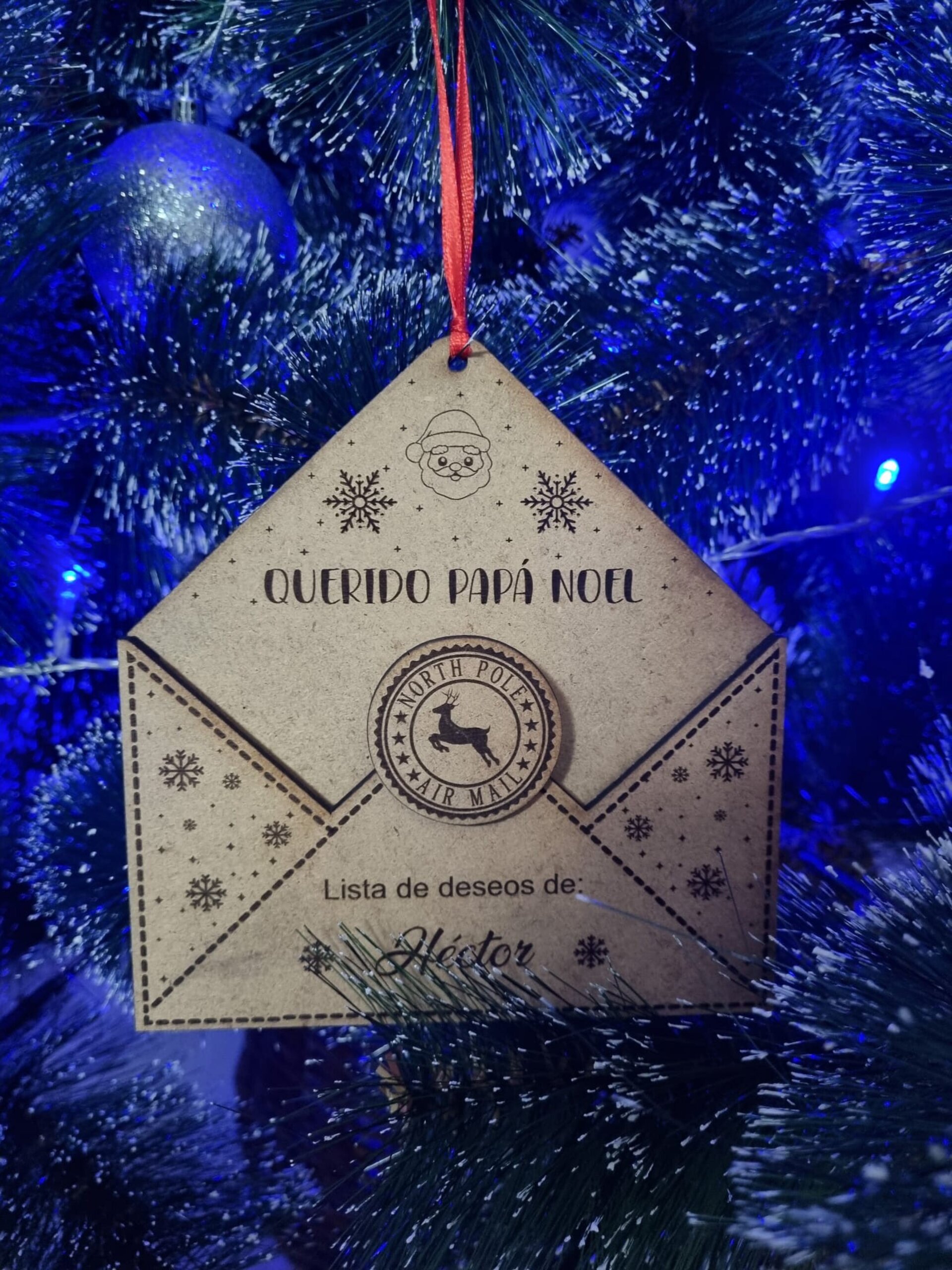 Sobre de Madera Personalizado para Cartas a Papá Noel o Reyes Magos - 7