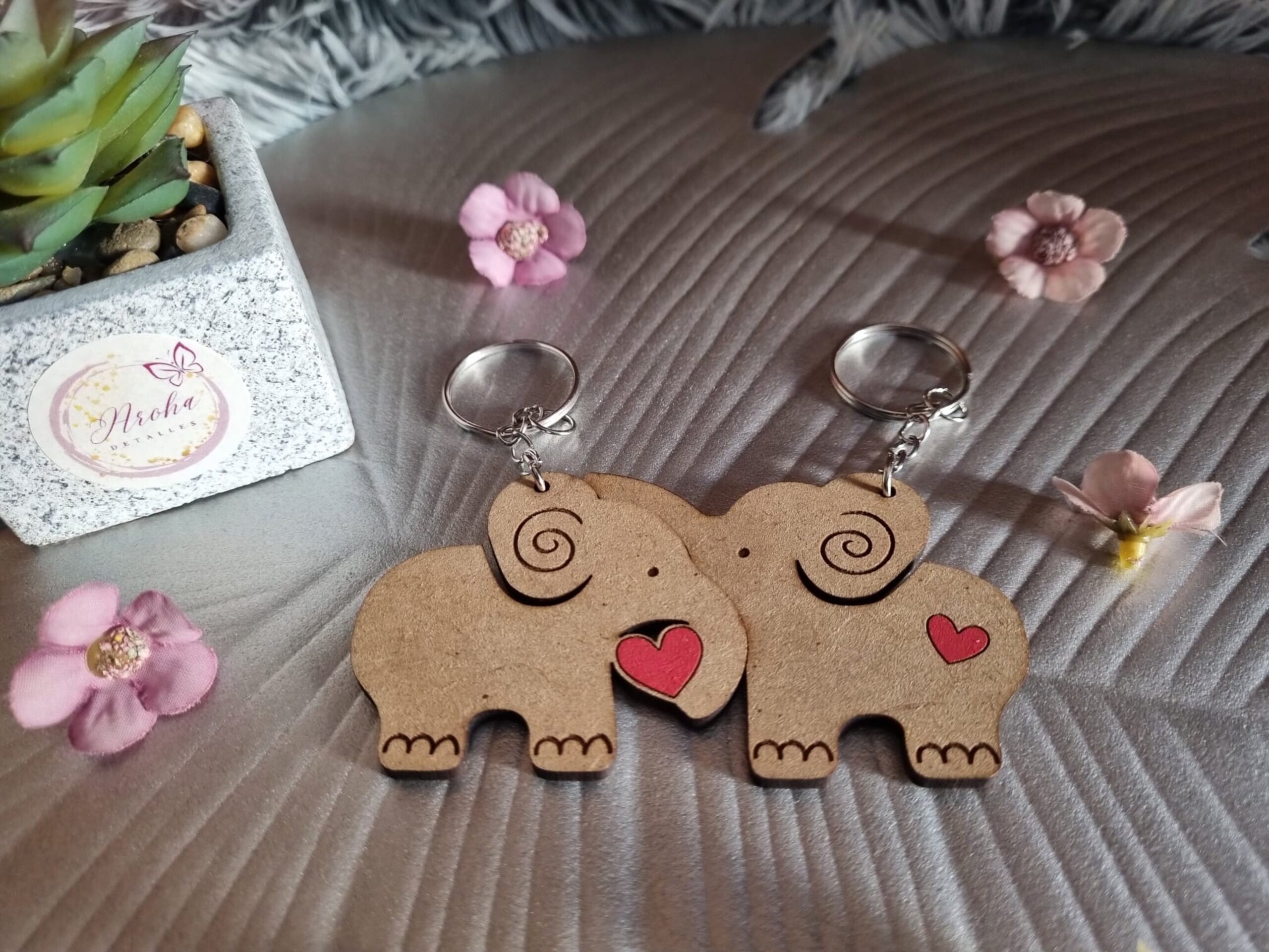 Llaveros para Parejas en Madera - 5
