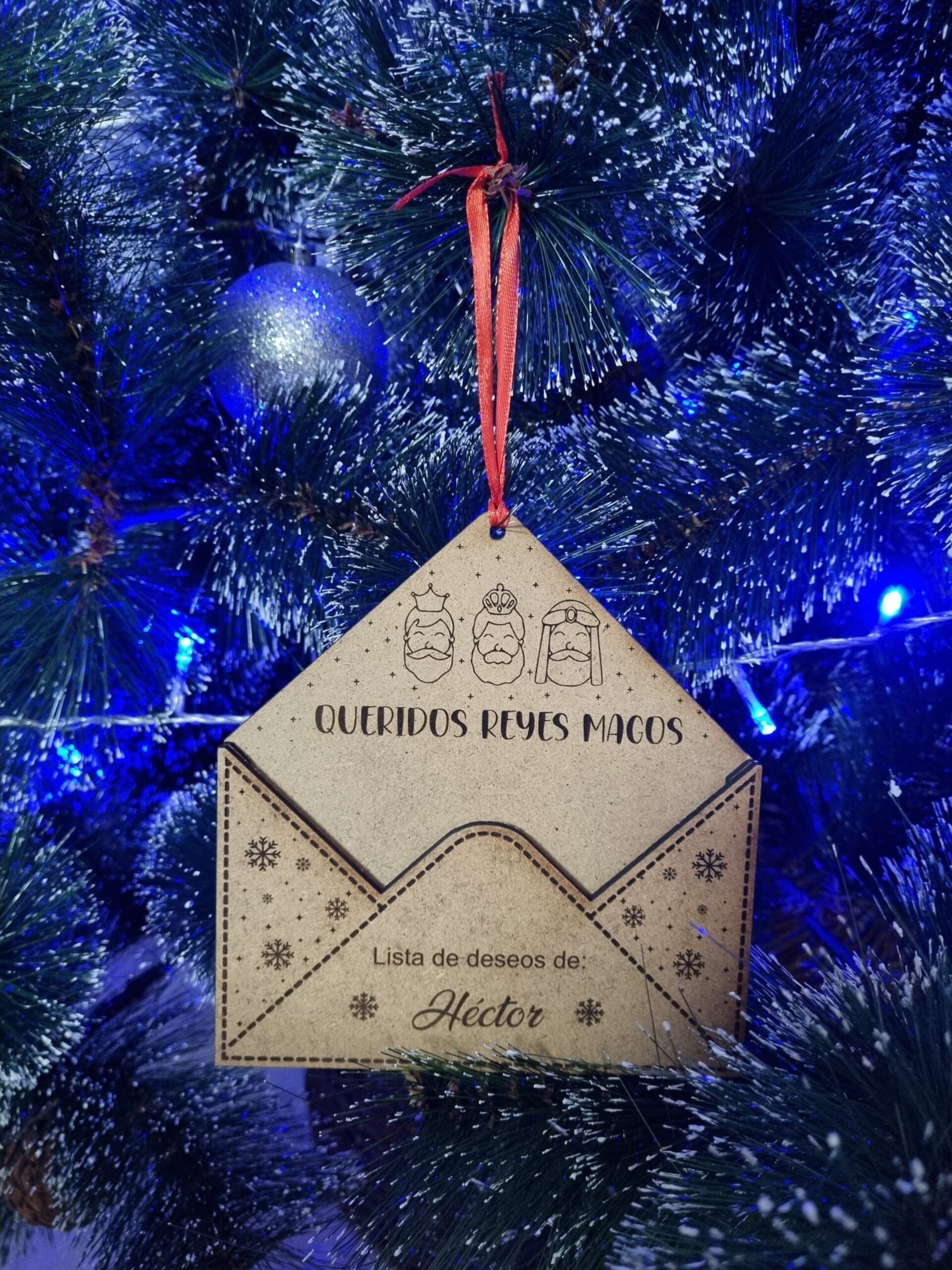 Sobre de Madera Personalizado para Cartas a Papá Noel o Reyes Magos - 8