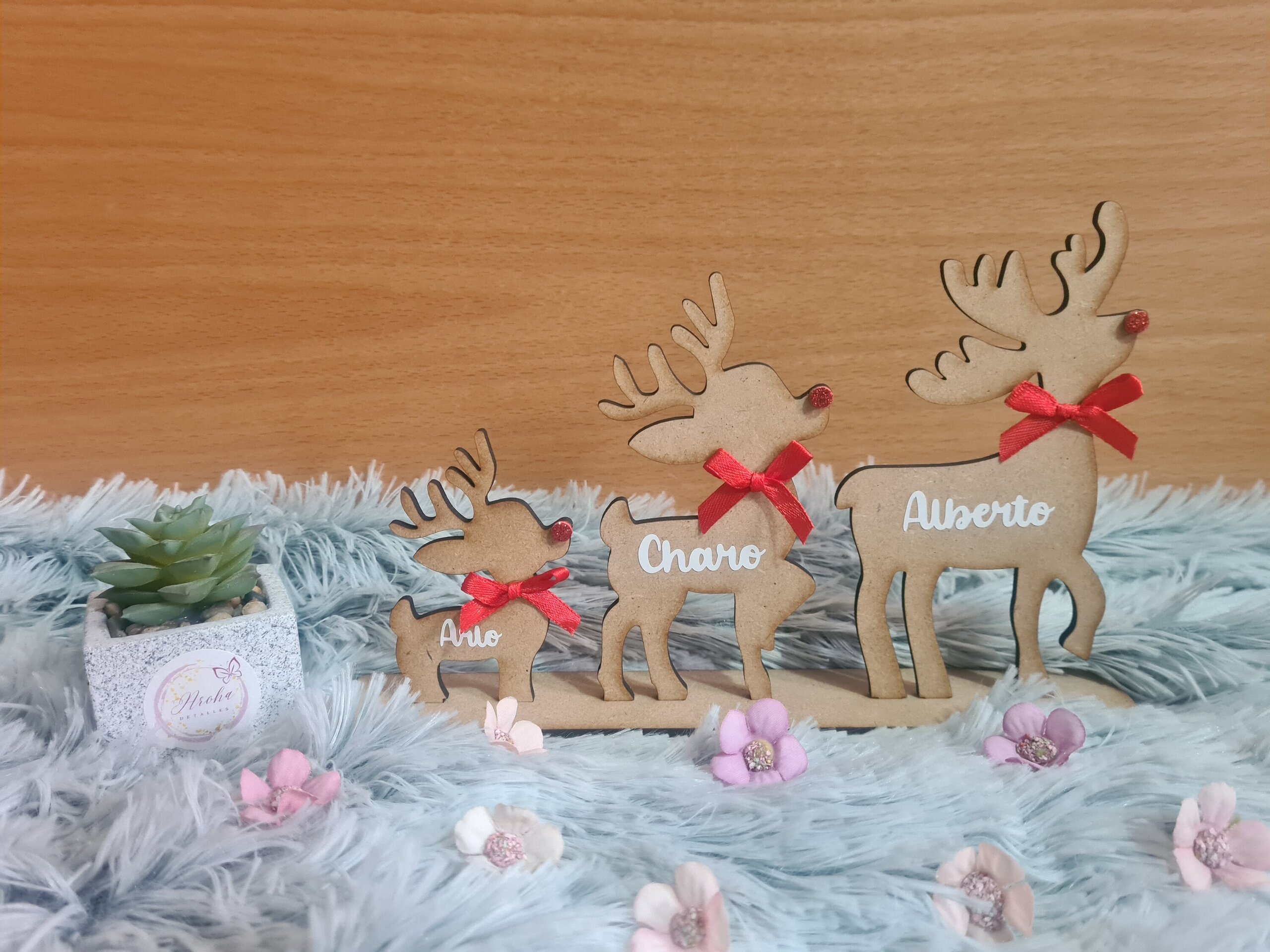 Familia de renos personalizados - 2